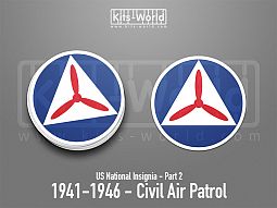 Kitsworld SAV Sticker - US National Insignia - 1941-1946 - Civil Air Patrol 